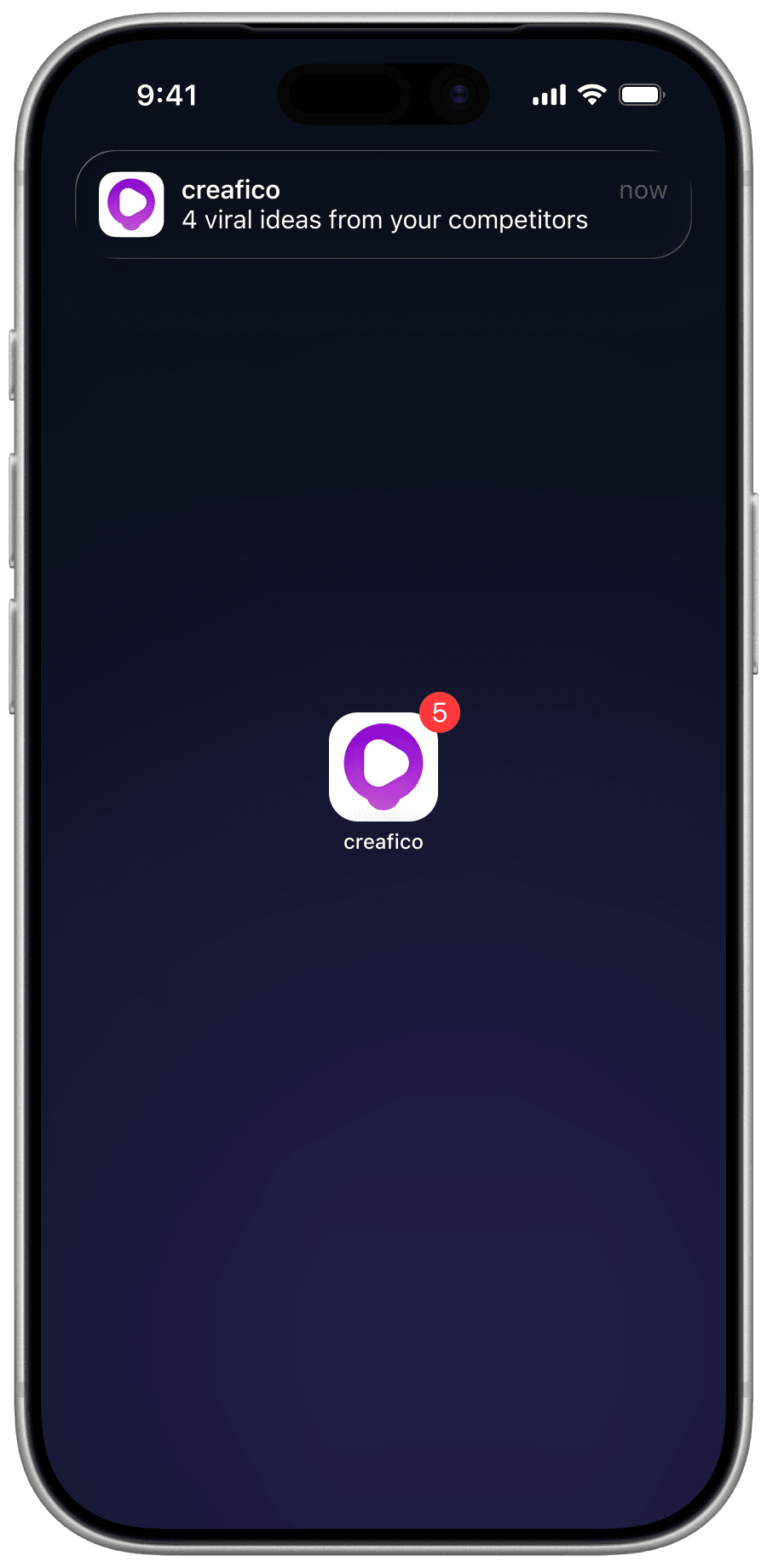 Creafico app turning competitor videos into scripts